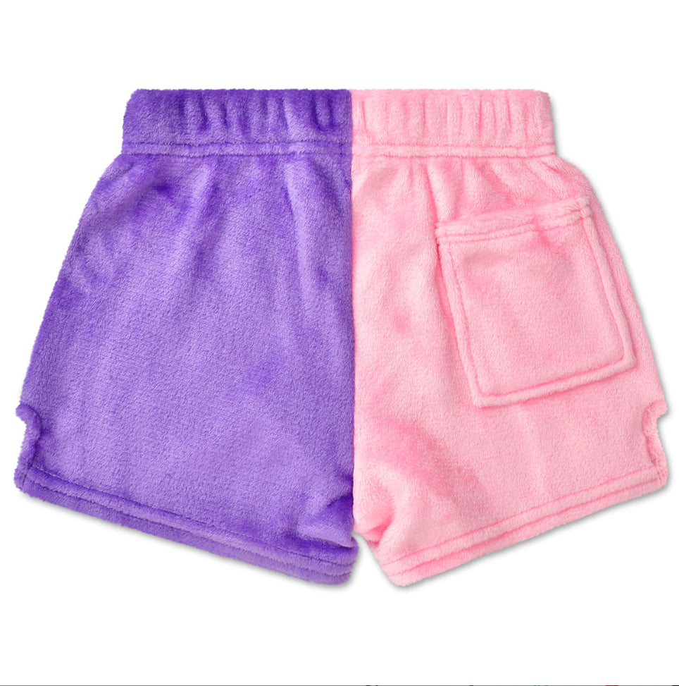 Pretty Bows Color Block Plush Shorties