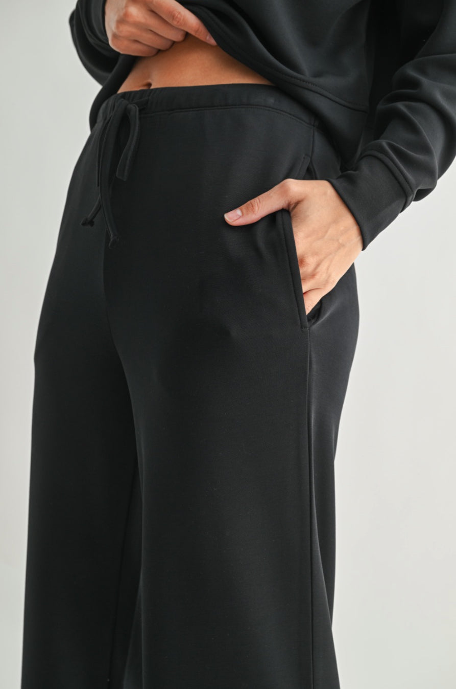 Laguna Wide Leg Pant : Black