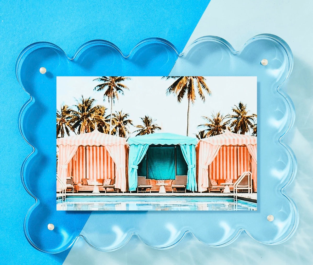 Neon Blue Acrylic Picture Frame