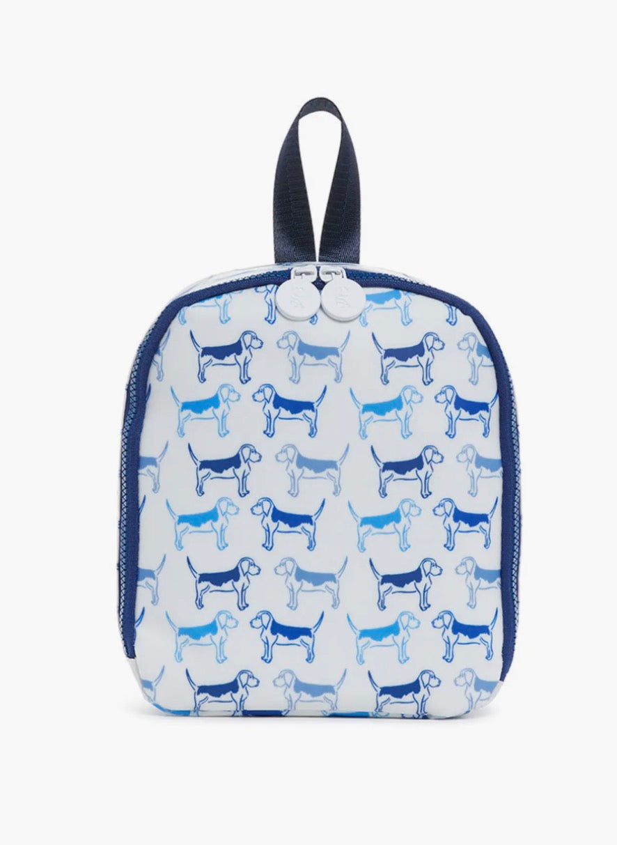TRVL Insulated Lunch Bag | Puppy Love Blue