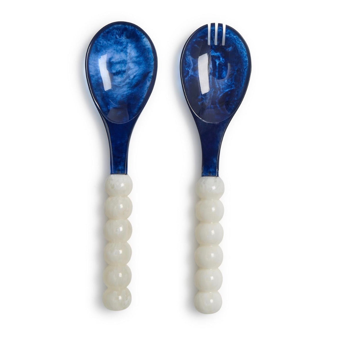 Blue and White Salad Serving Set