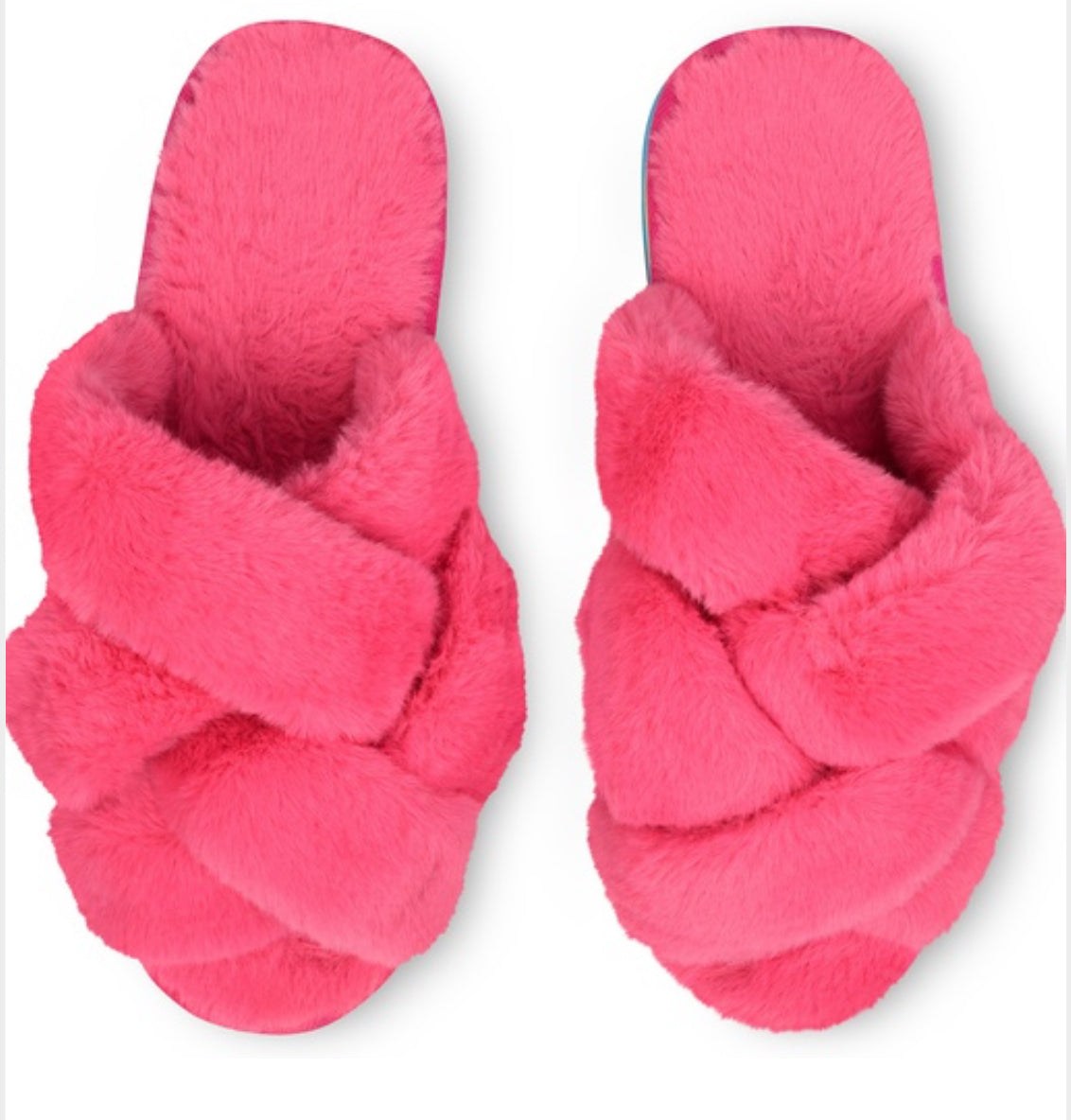 Furry Platform Slippers