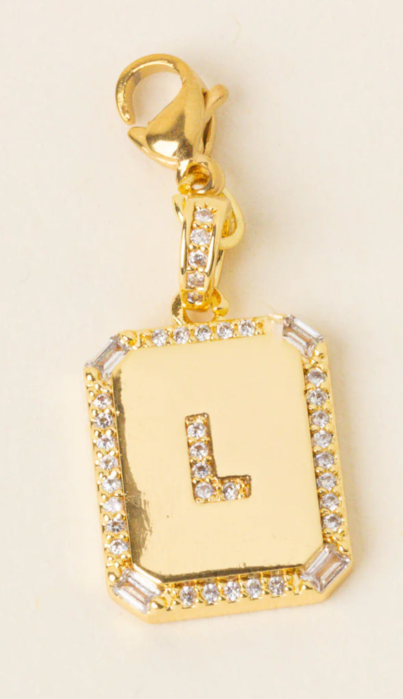 Initial Letter Gold Charm