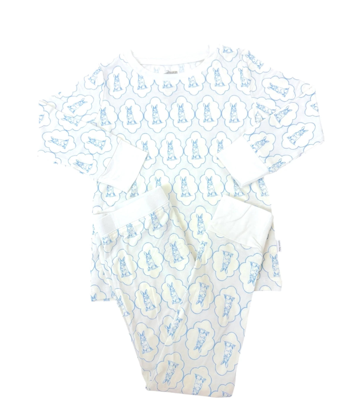 Blue Bunny Two Piece Pajama Set: The Uptown Baby