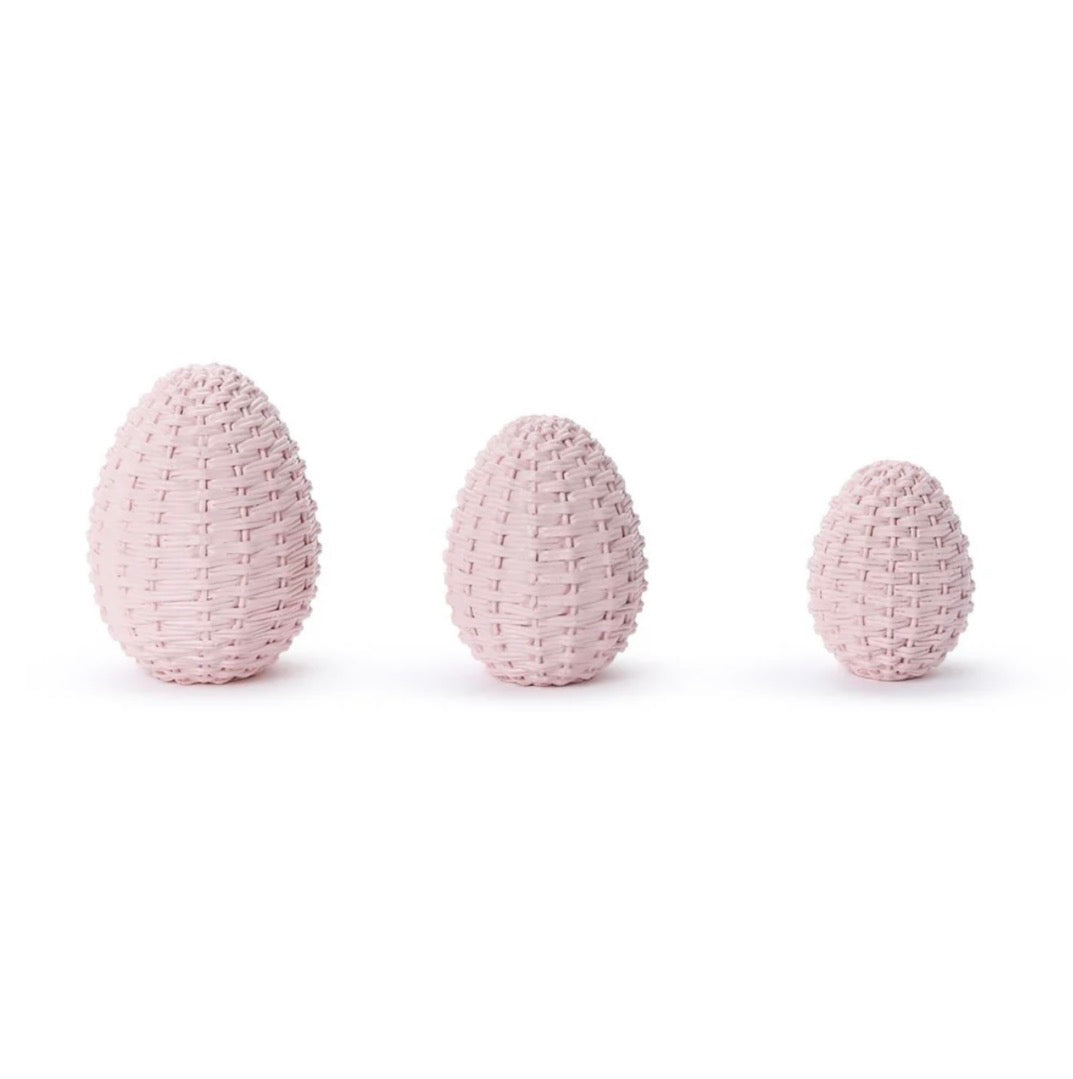 Basketweave Easter Eggs | Set of 3