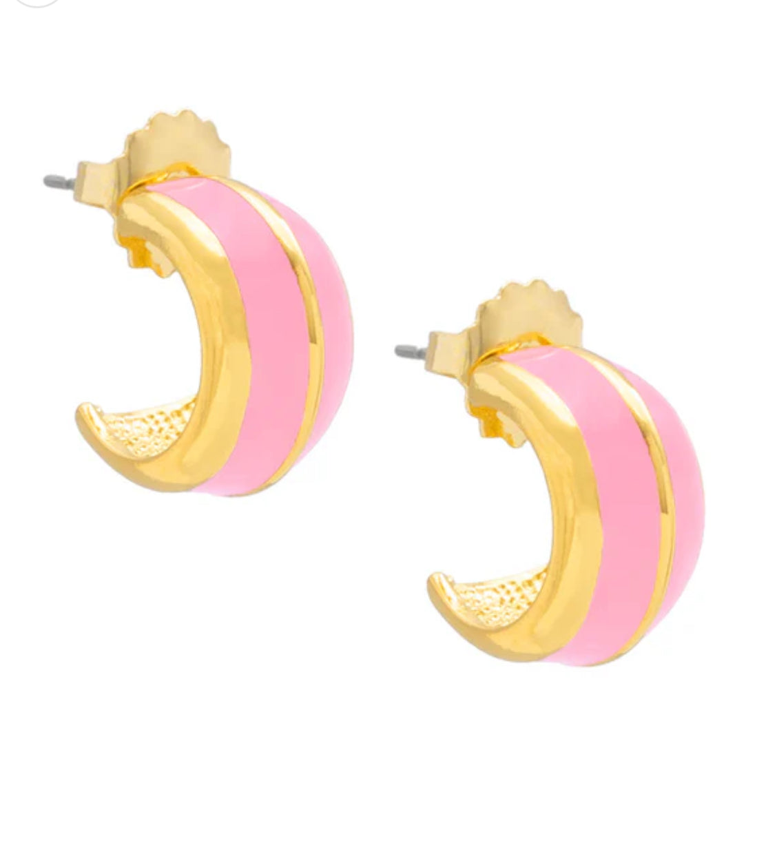 Colorful Enamel Huggie Earring