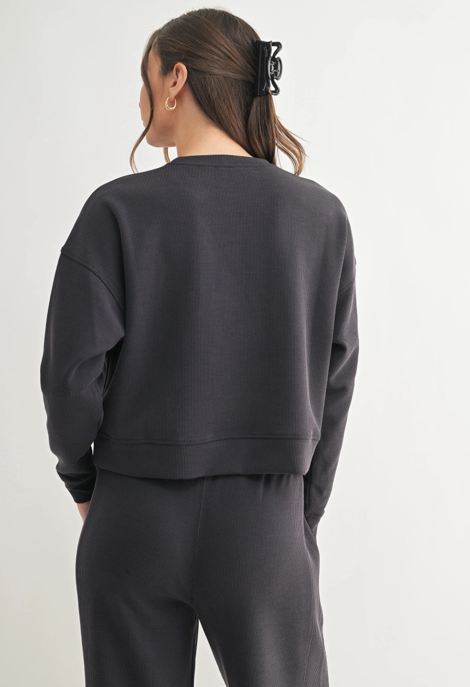 Luxe Sand Wash Rib Sweater