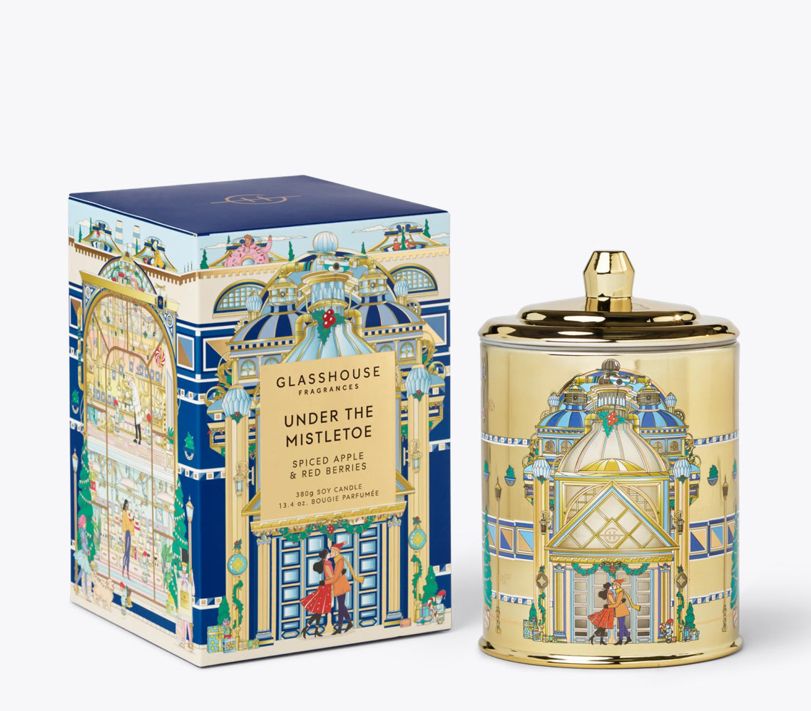 Under the Mistletoe 13.4 oz Glasshouse Candle