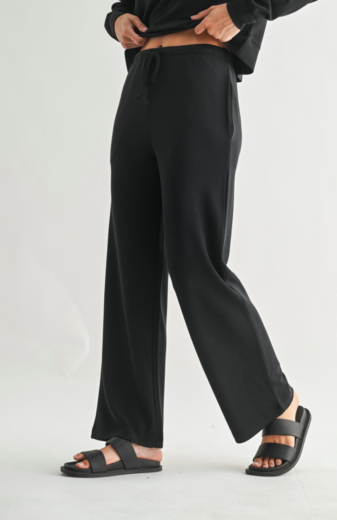 Laguna Wide Leg Pant : Black