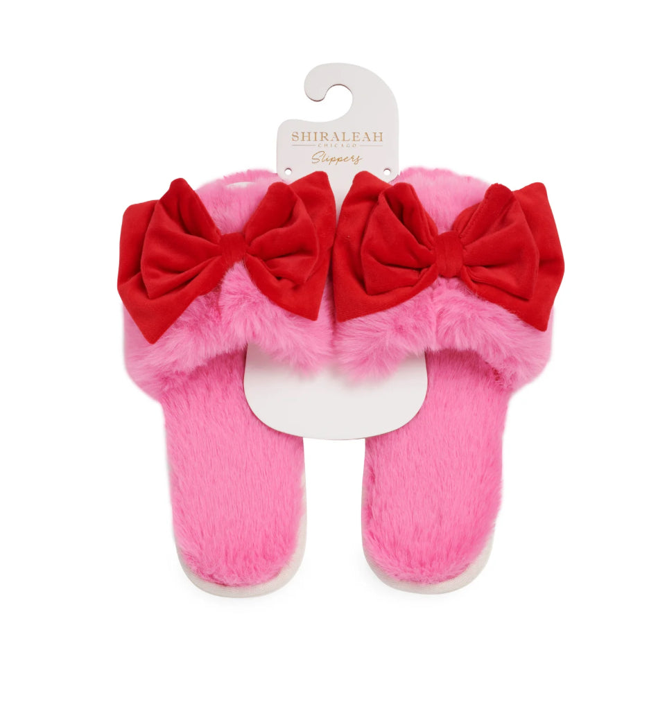 Noelle Bow Slippers