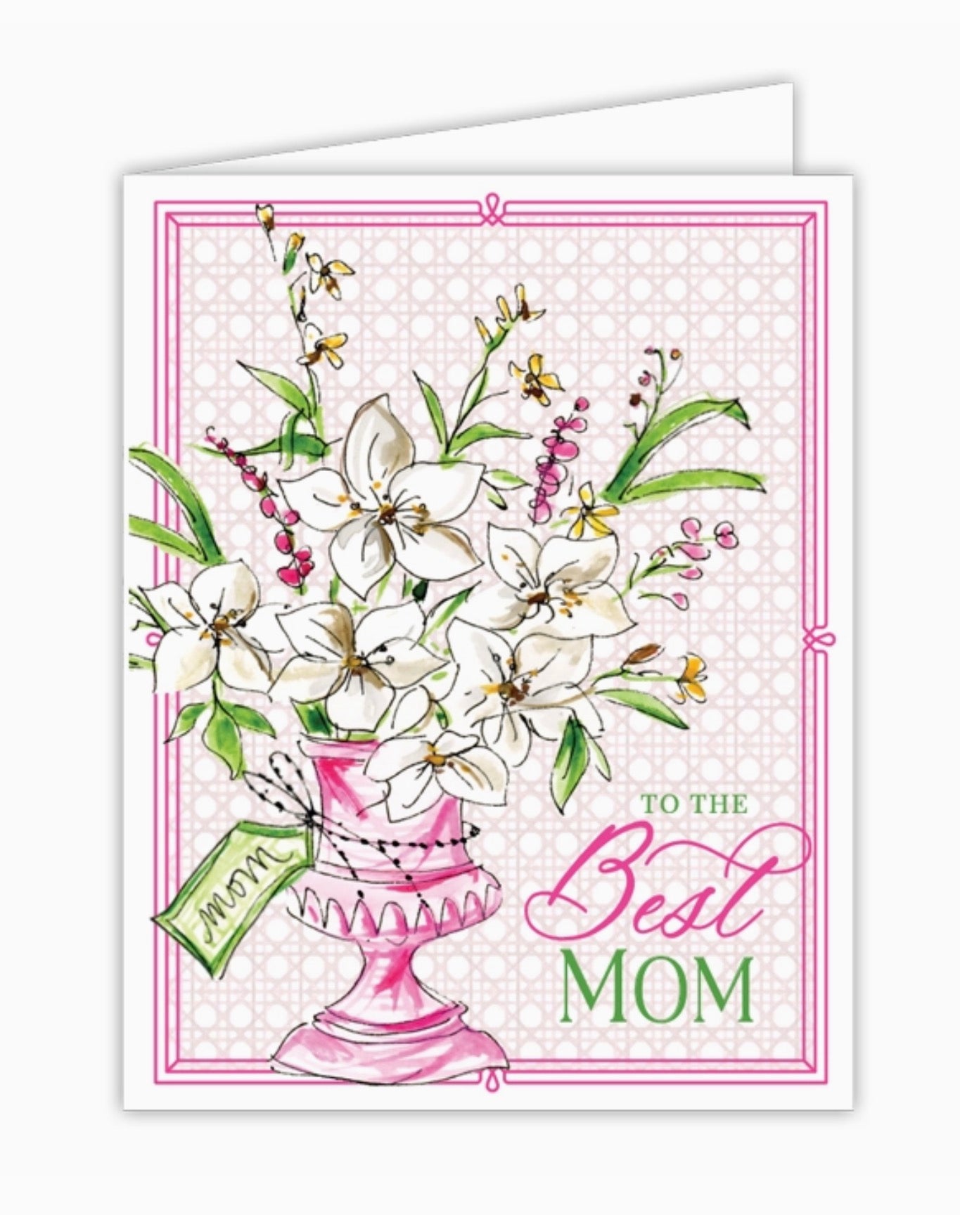 “To The Best Mom Ever” Hand-painted Greeting Card