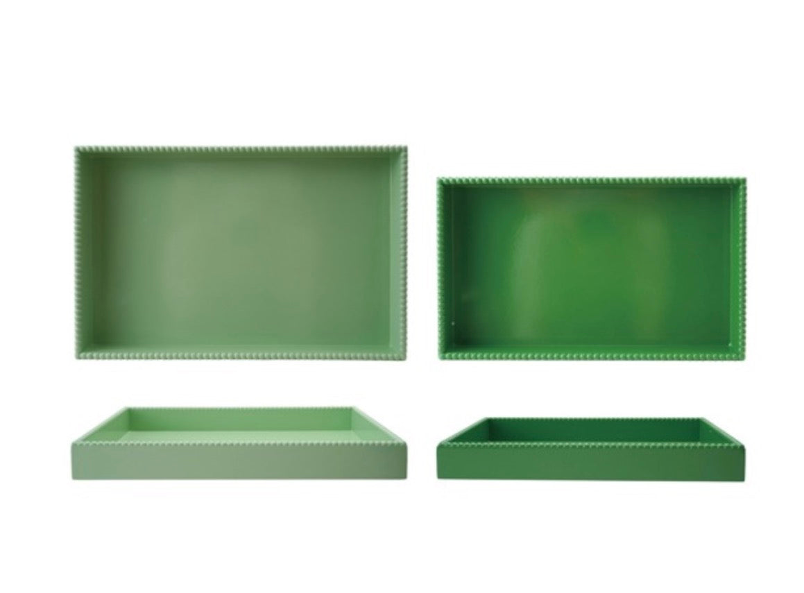 Hobnail Decorative Tray | Set of 2