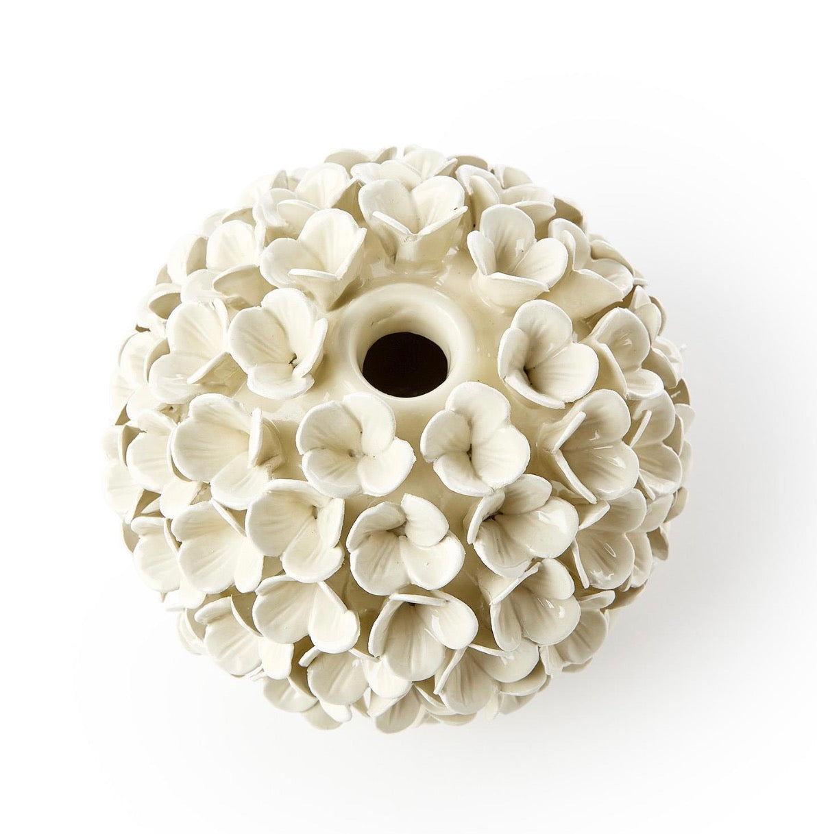 Two’s Company Hydrangea Flower Bud Vase/Taper Candle Holders