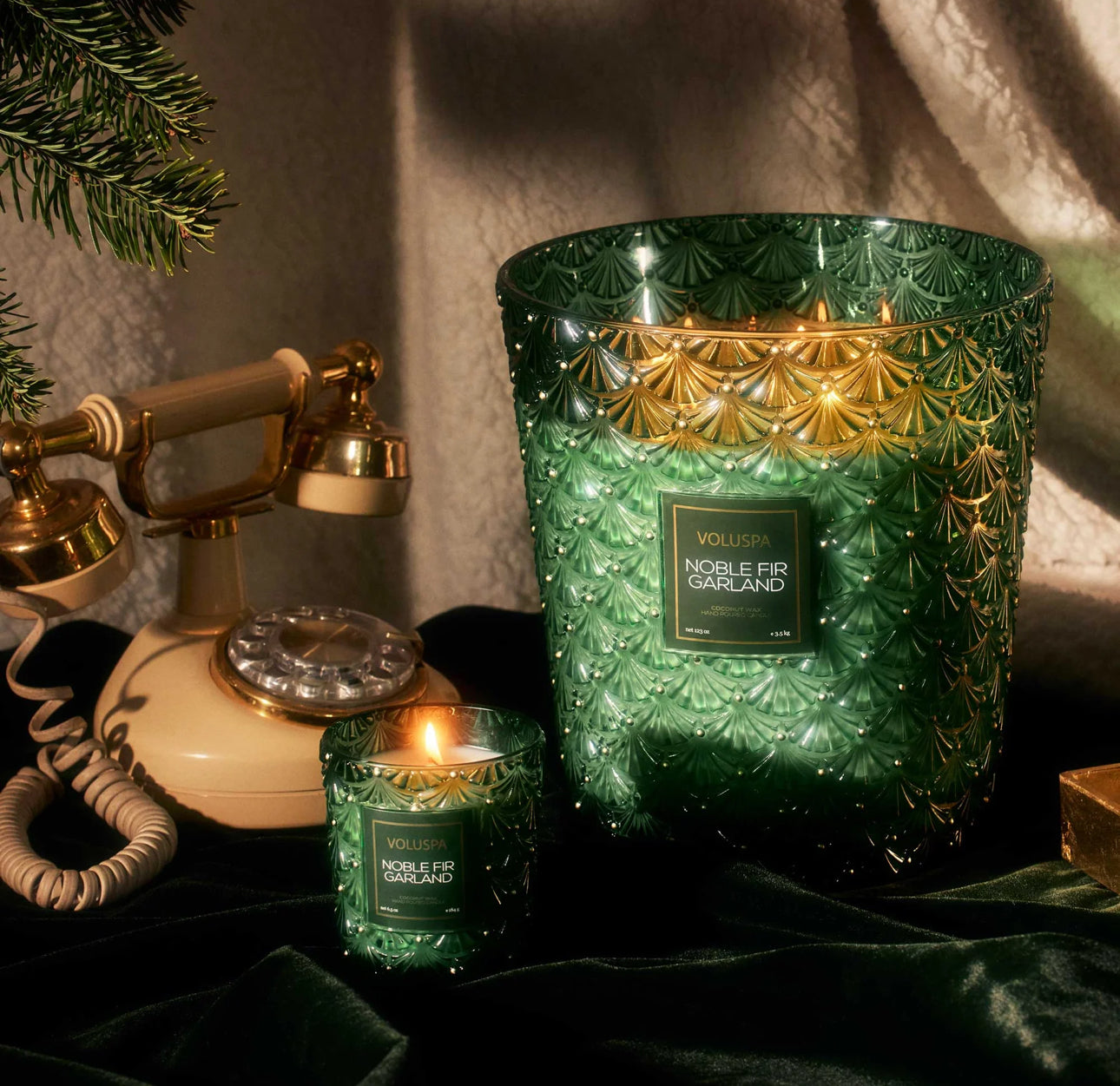 Noble Fir Garland Voluspa Candle