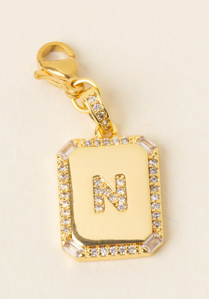 Initial Letter Gold Charm