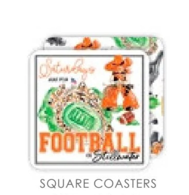 Saturdays Are For Football Paper Coasters