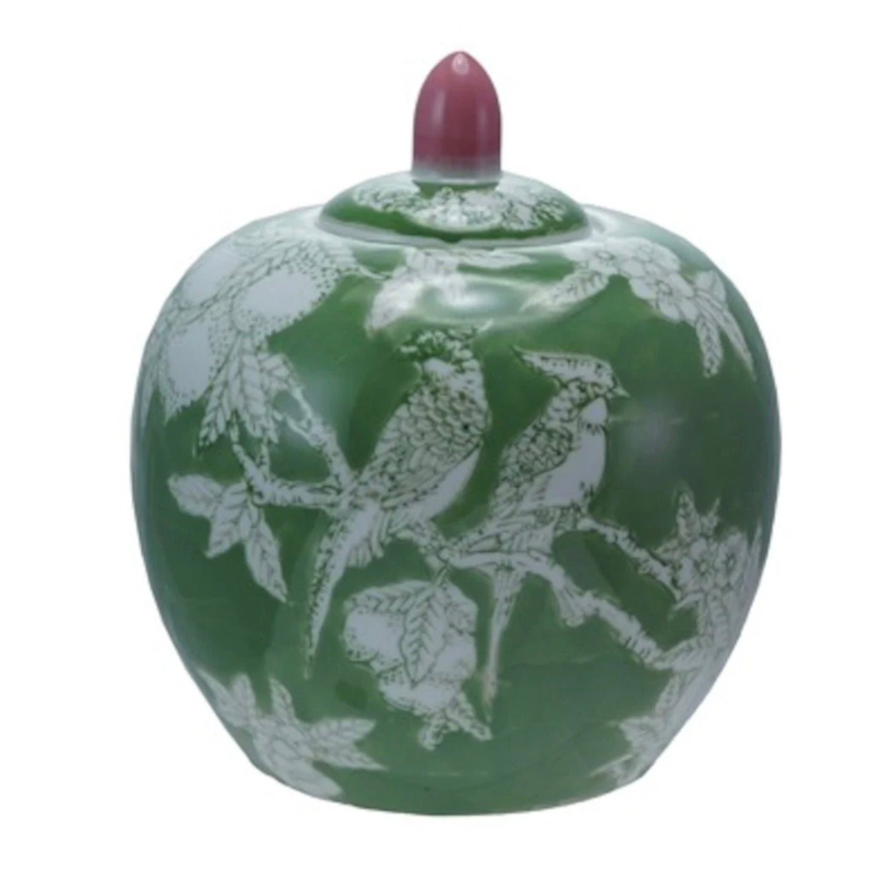 Round Stoneware Ginger Jar