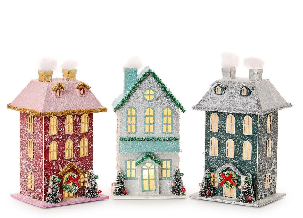 Two’s Company Light Up Christmas Houses