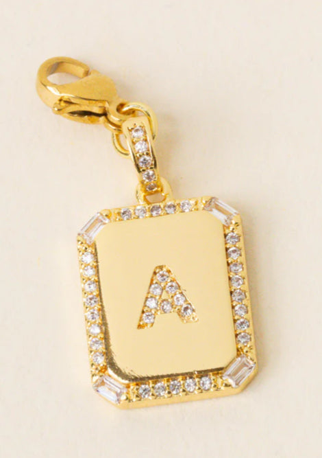 Initial Letter Gold Charm
