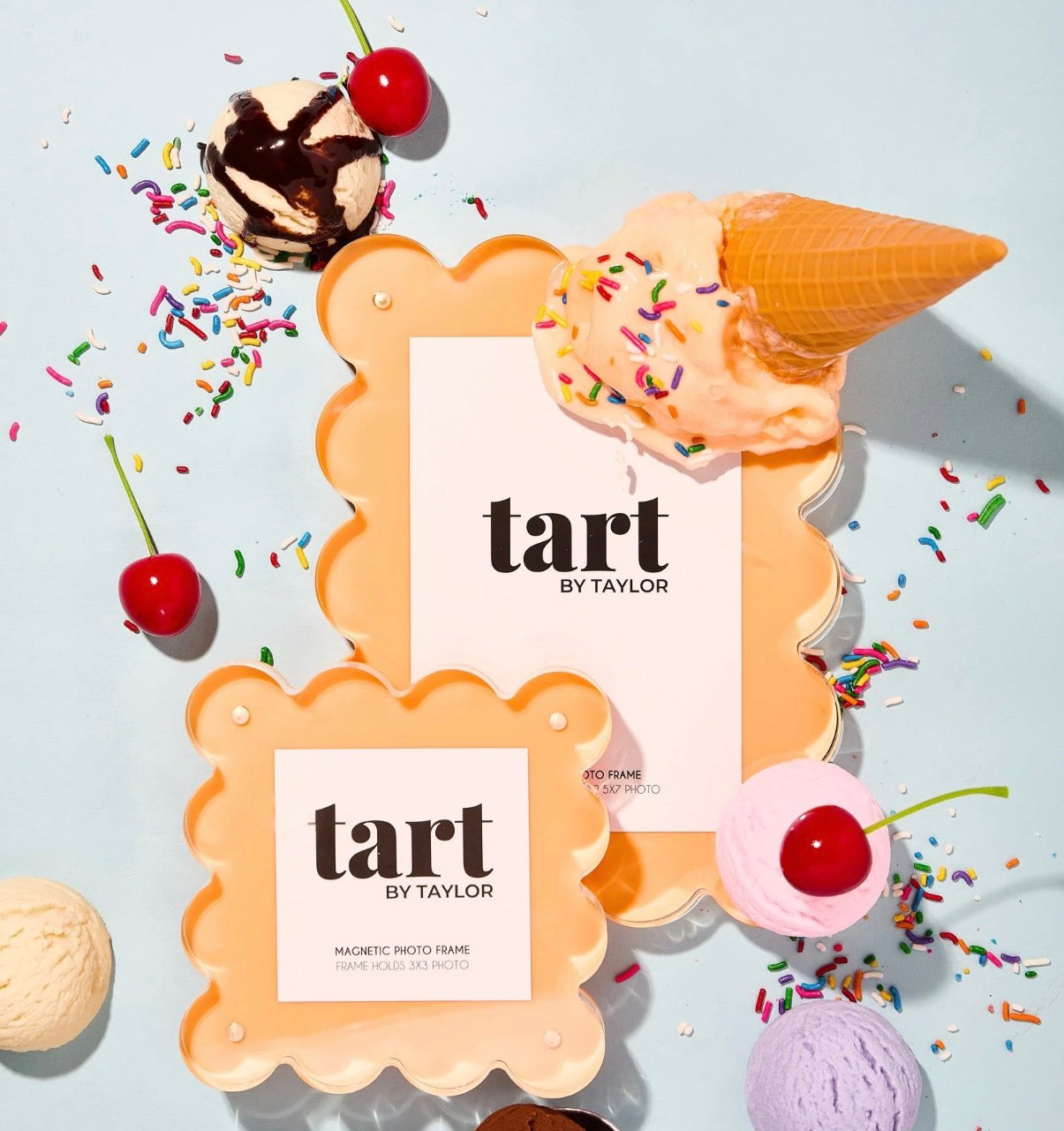 Orange Sherbet Mini Acrylic Picture Frame