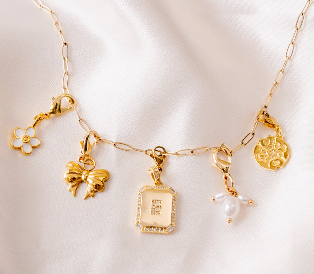 Everly Paper Clip Charm Necklace