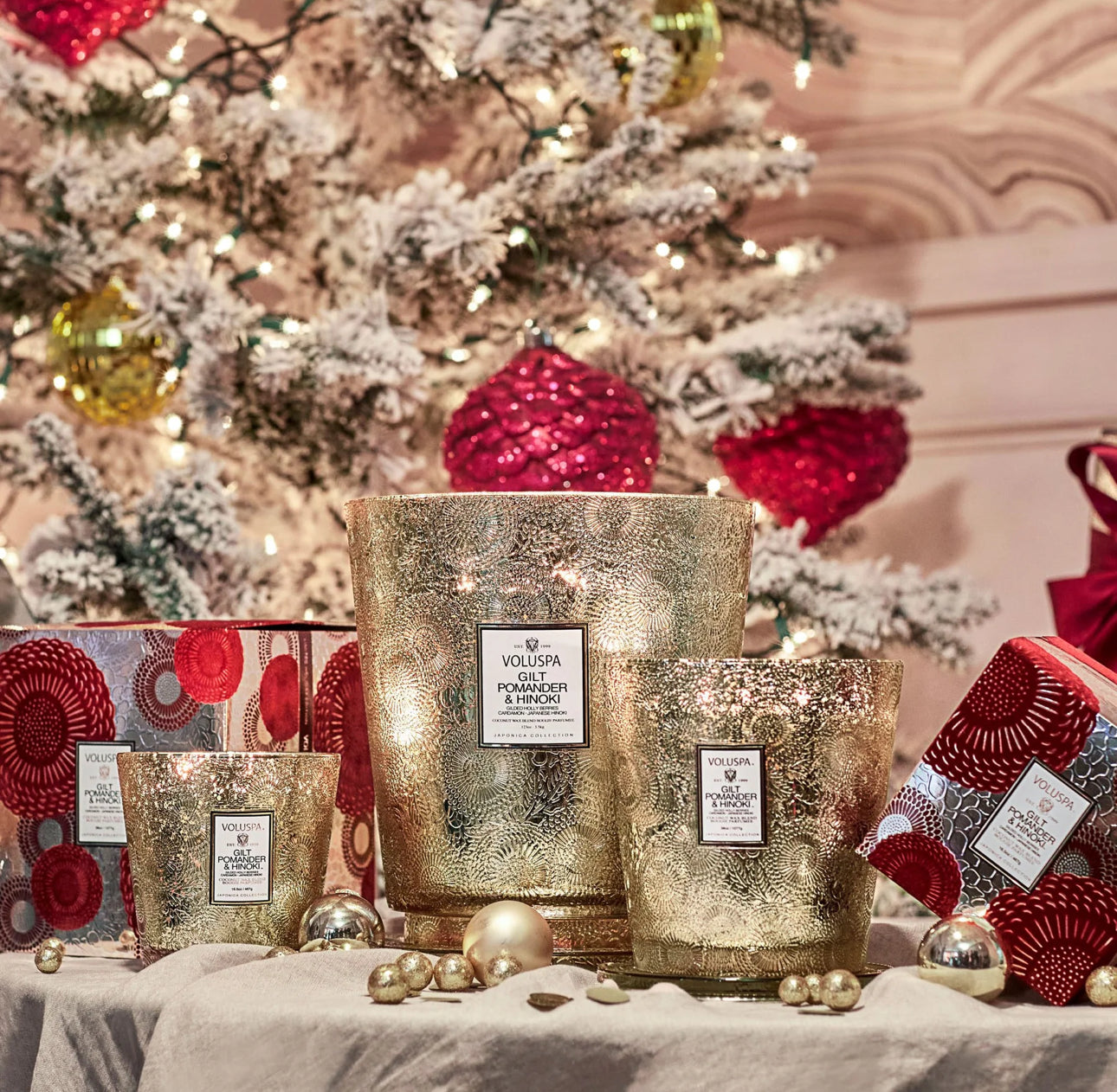 Voluspa Diffuser Gilt Pomander & Hinoki - Thumbnail 5