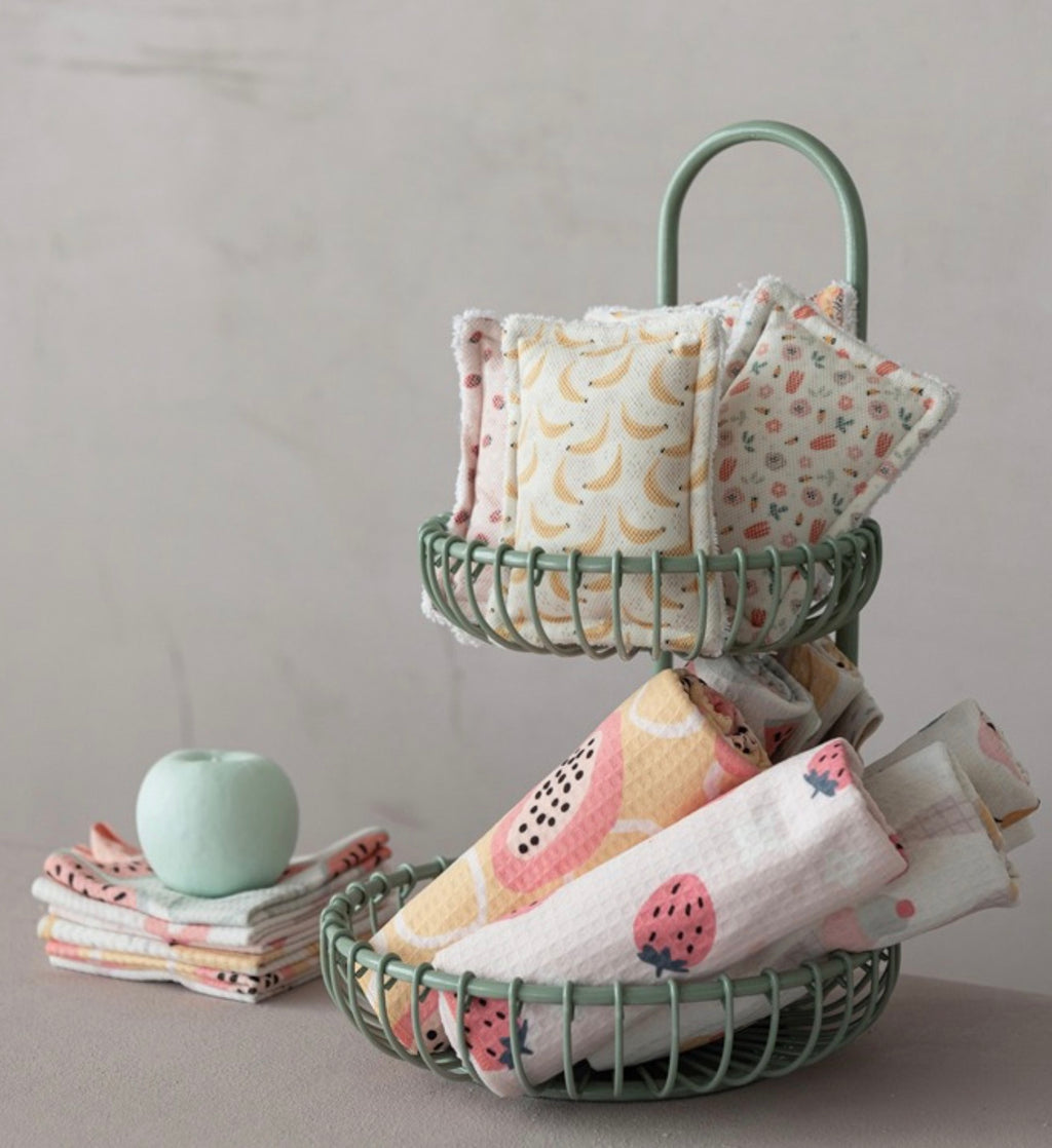 Printed Recycled 10.5” Square Dishcloth