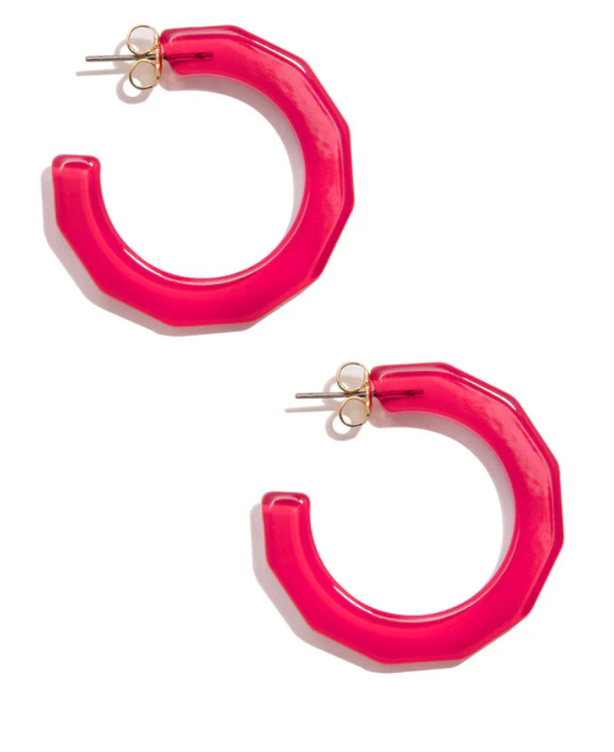 Small Textured Hoop Earrings