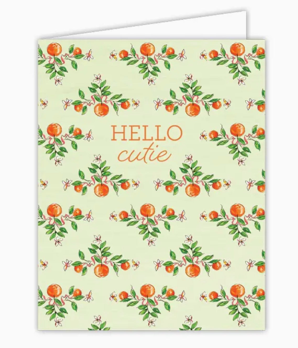 “Hello Cutie” Hand-painted Greeting Card