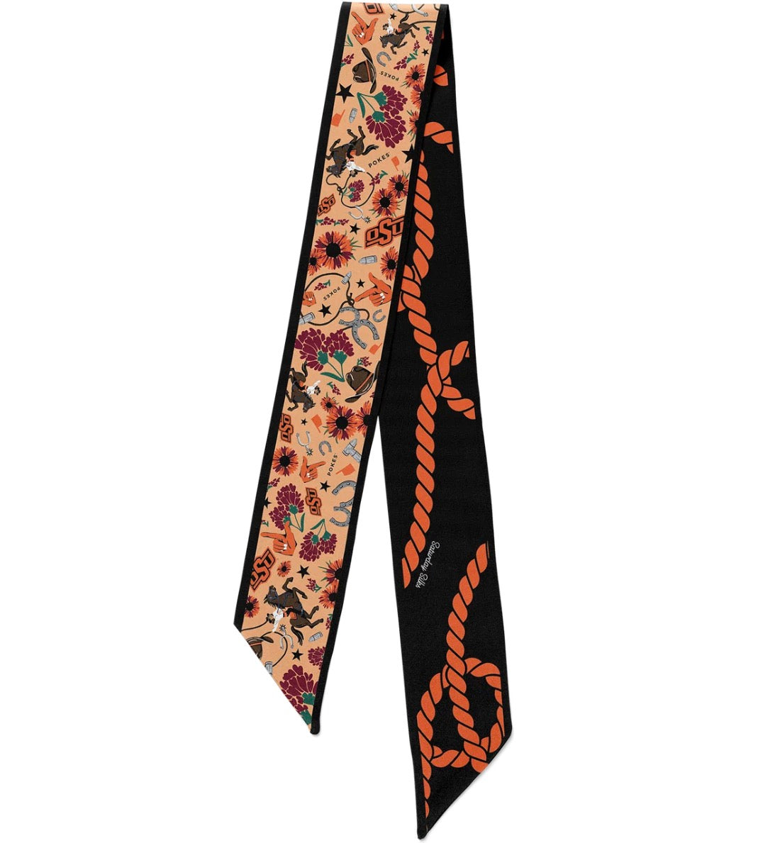 OSU Cowboys Skinny Scarf | Saturday Silks