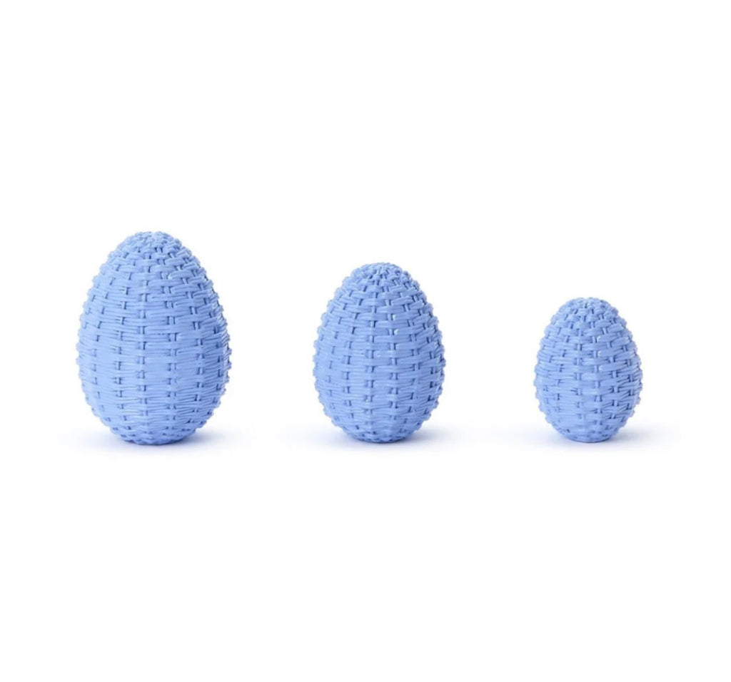Basketweave Easter Eggs | Set of 3