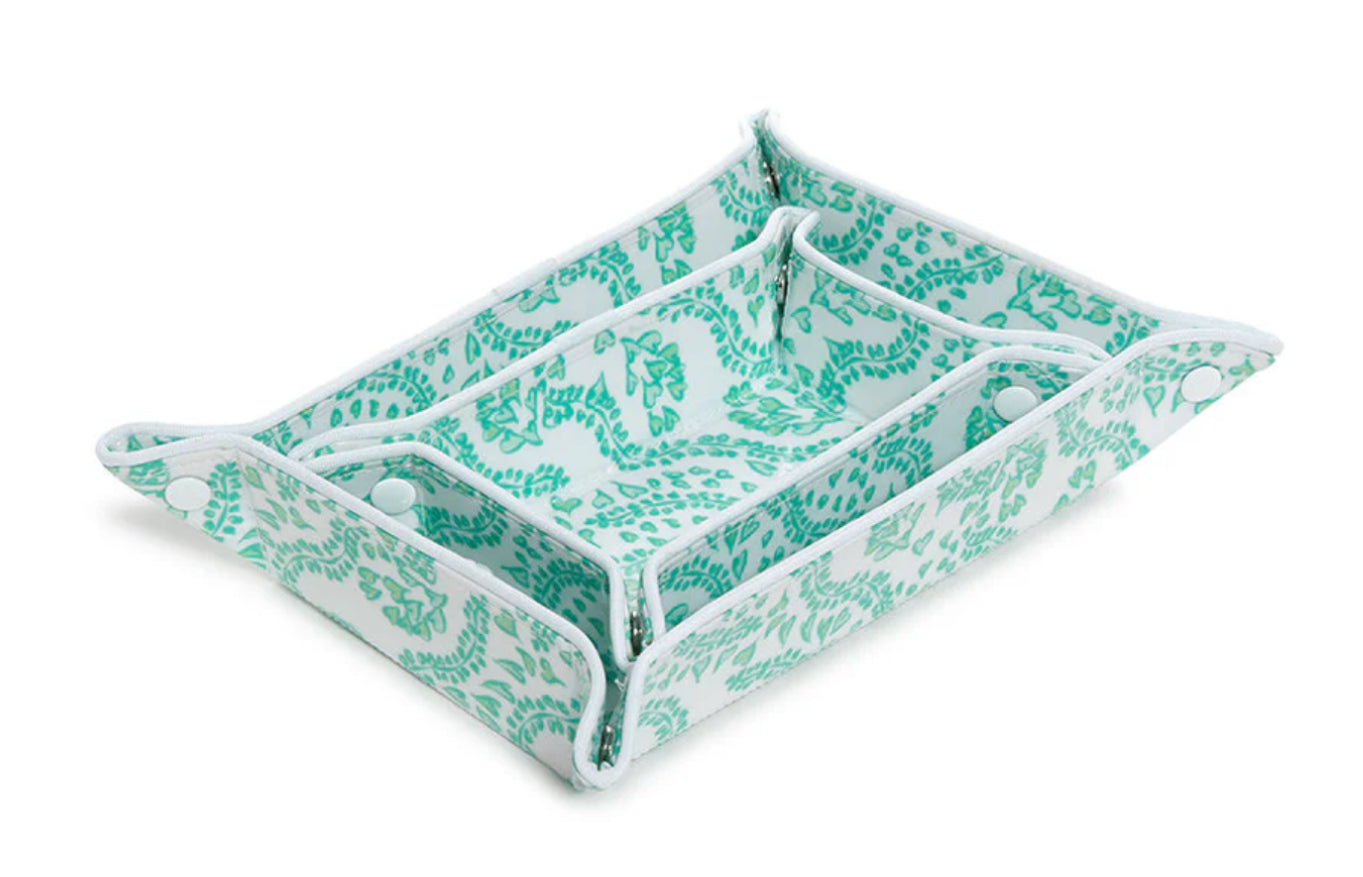 Luxe Gloss All Heart Green Valet Tray Set