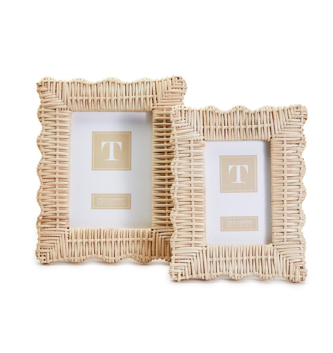 Wicker Weave Scalloped 5x7 Frame