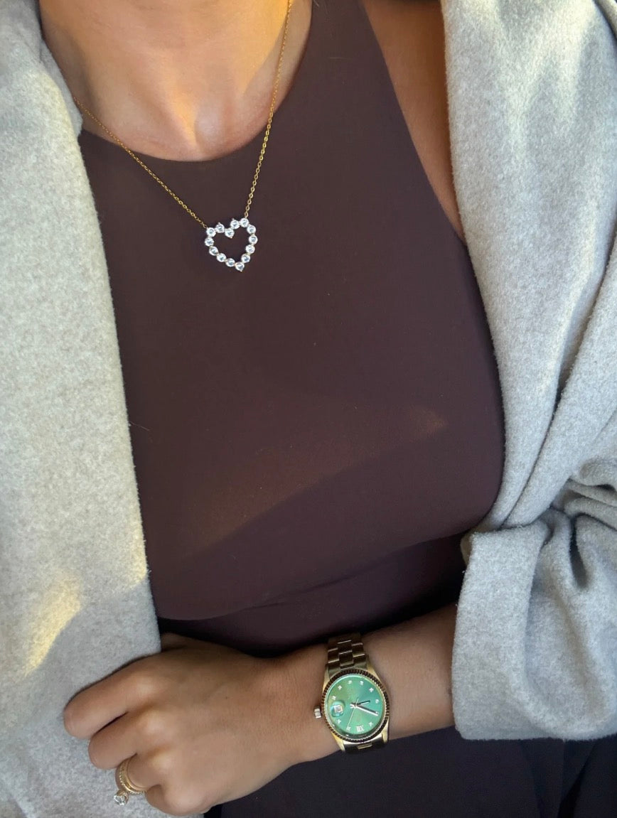 DIAMOND HEART NECKLACE