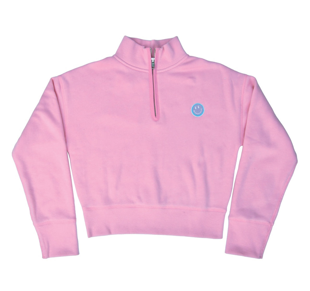 Smile Rose 1/4 Zip Sweatshirt