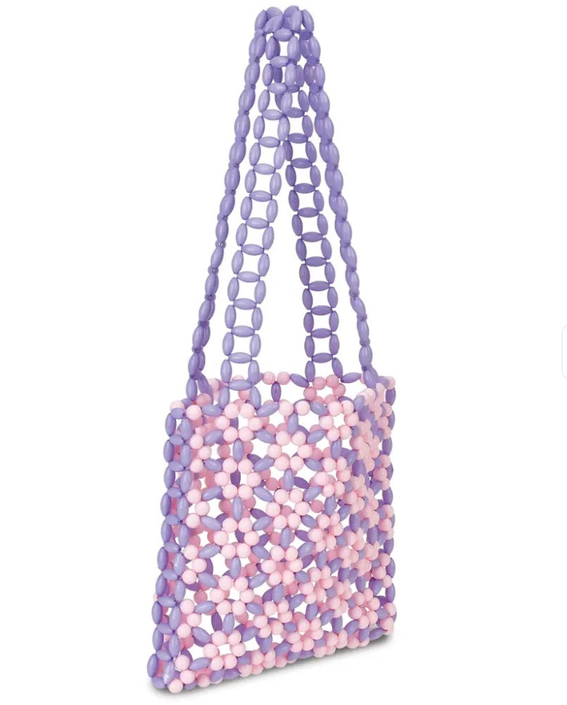 Flower Beaded Crossbody Bag