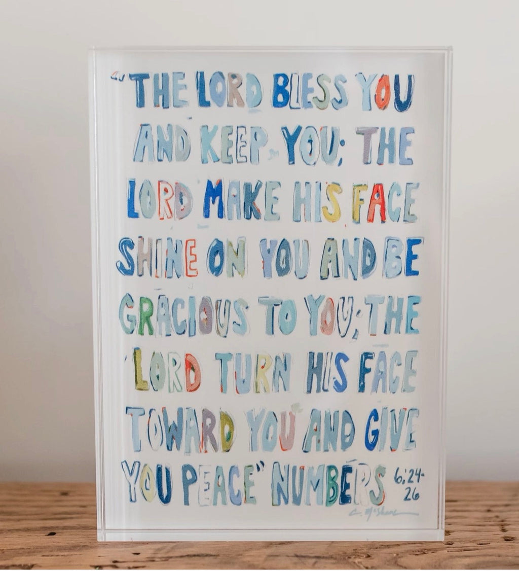 Numbers 6:24-26 Acrylic Block