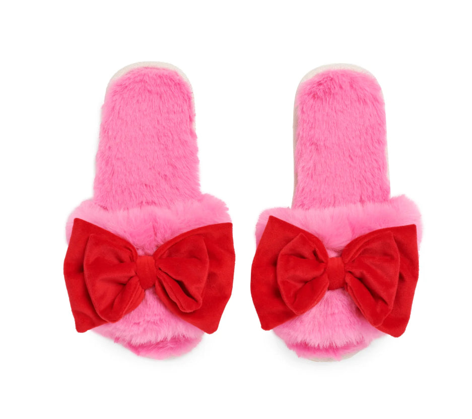 Noelle Bow Slippers