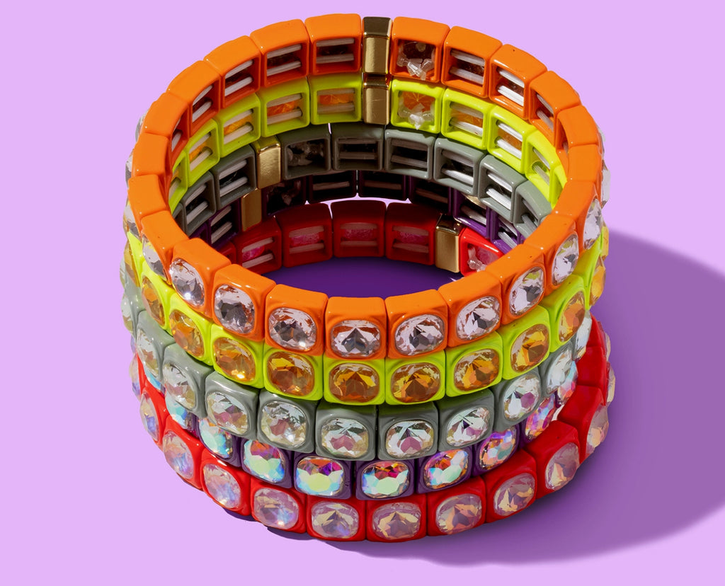 Zoe Enamel Stretch Bracelet by Taylor Elliott Designs