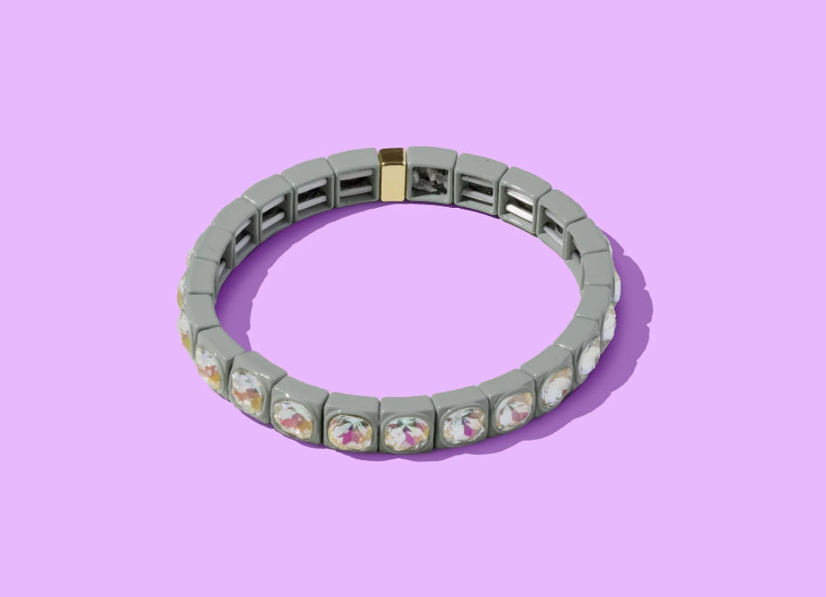 Zoe Enamel Stretch Bracelet by Taylor Elliott Designs