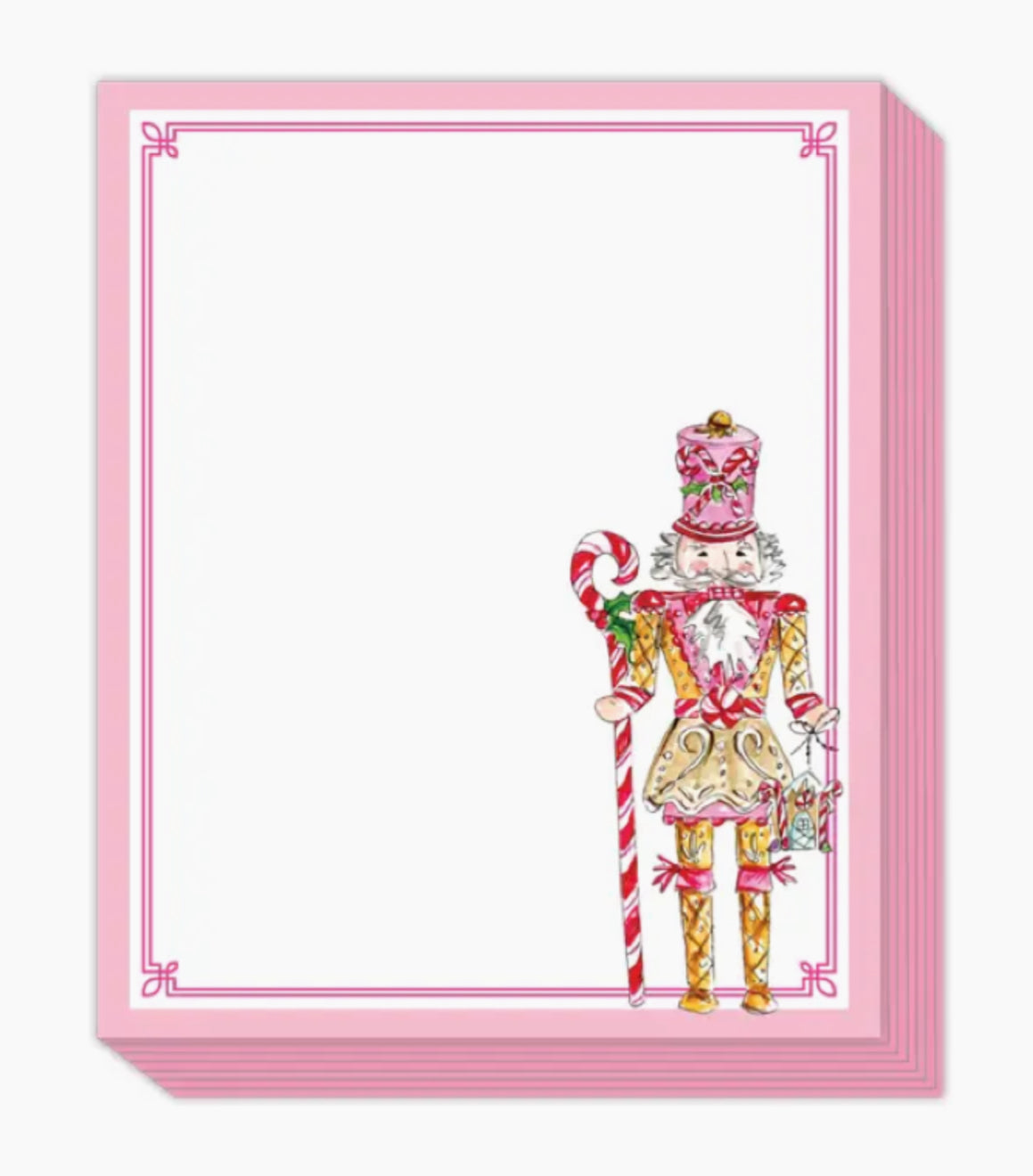 Pink Candy & Gingerbread Nutcracker Short Stack Notepad