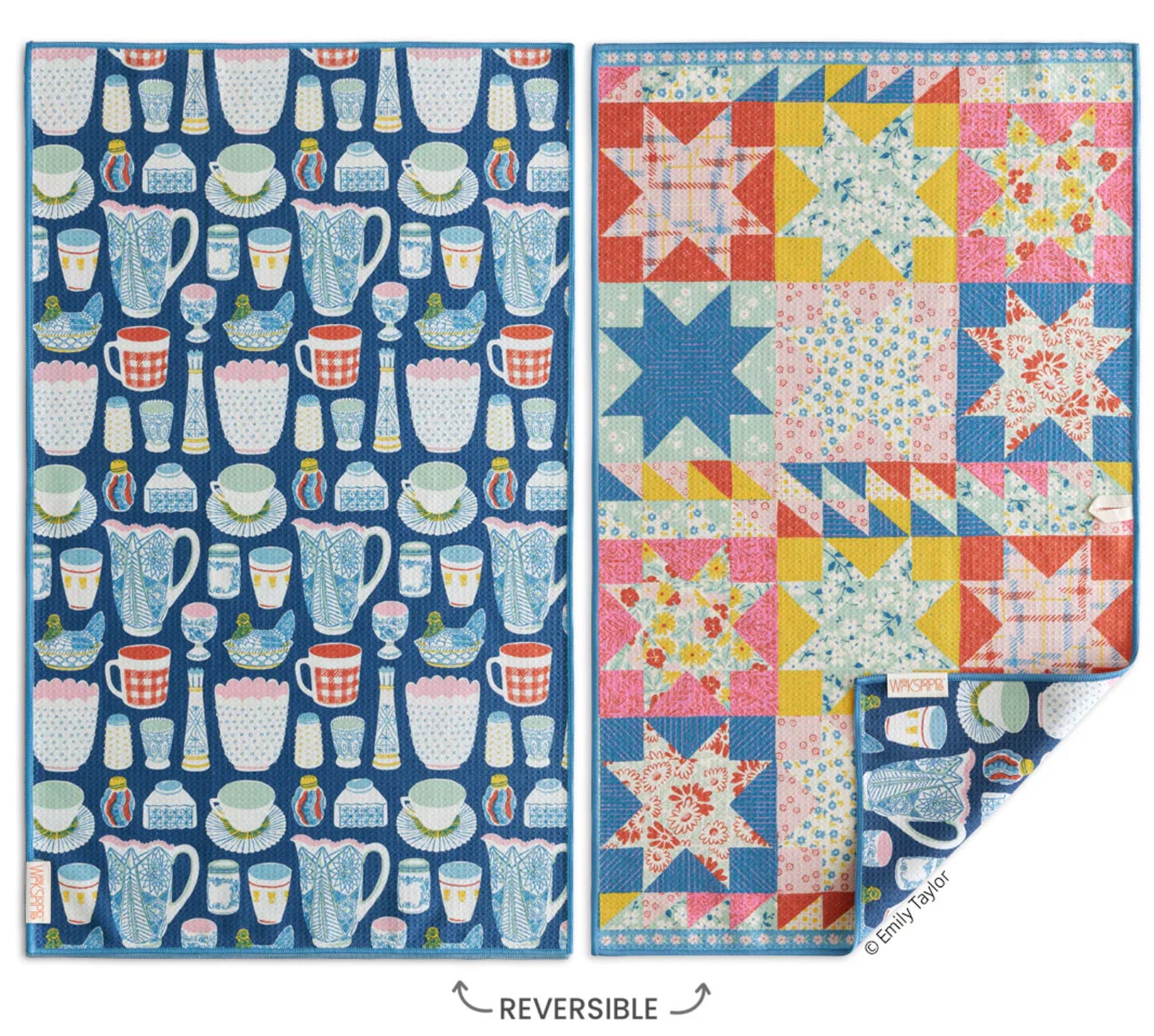 Vintage Glass Microfiber Towel