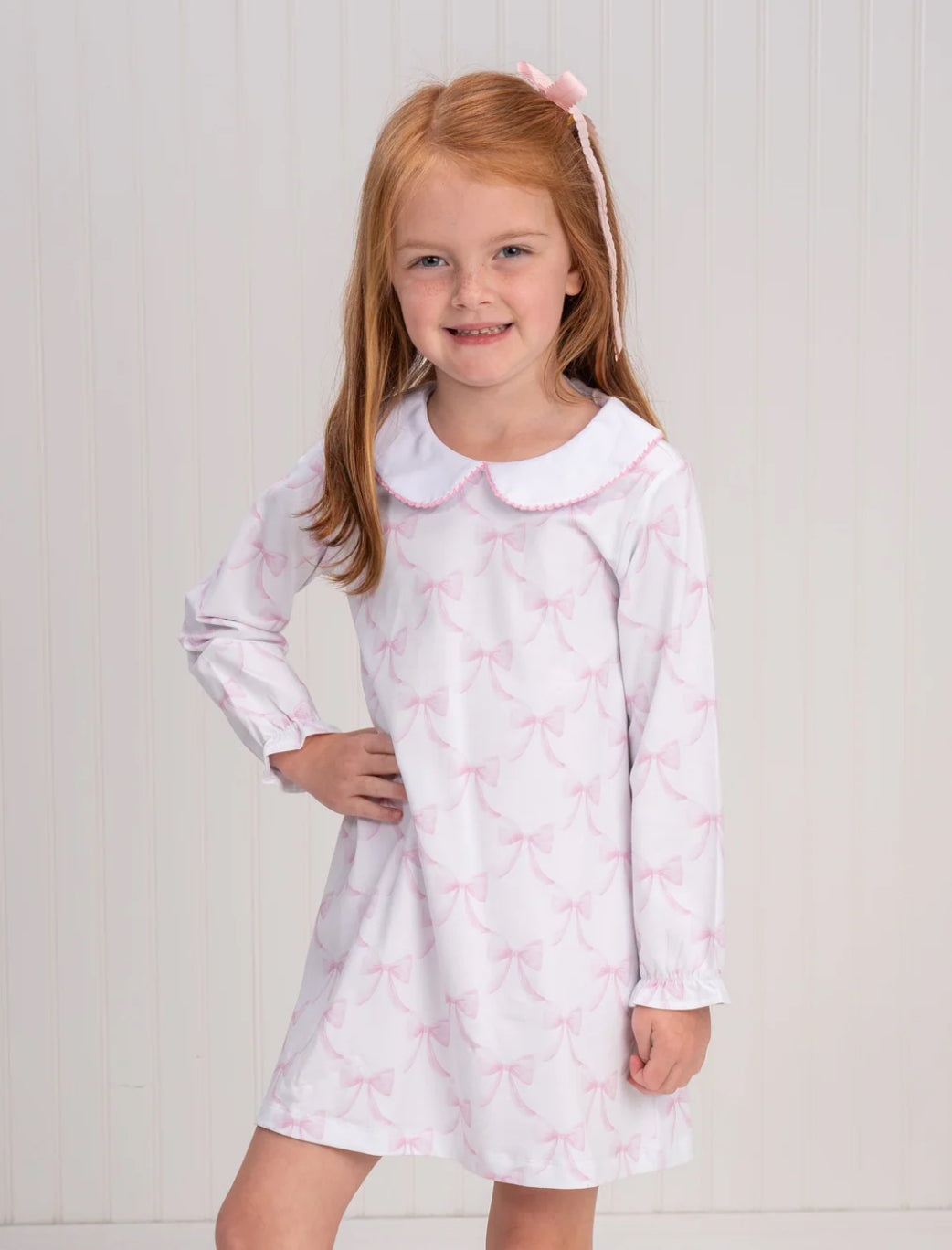 The Oaks Apparel Presley Kait Bubblegum Bows Dress