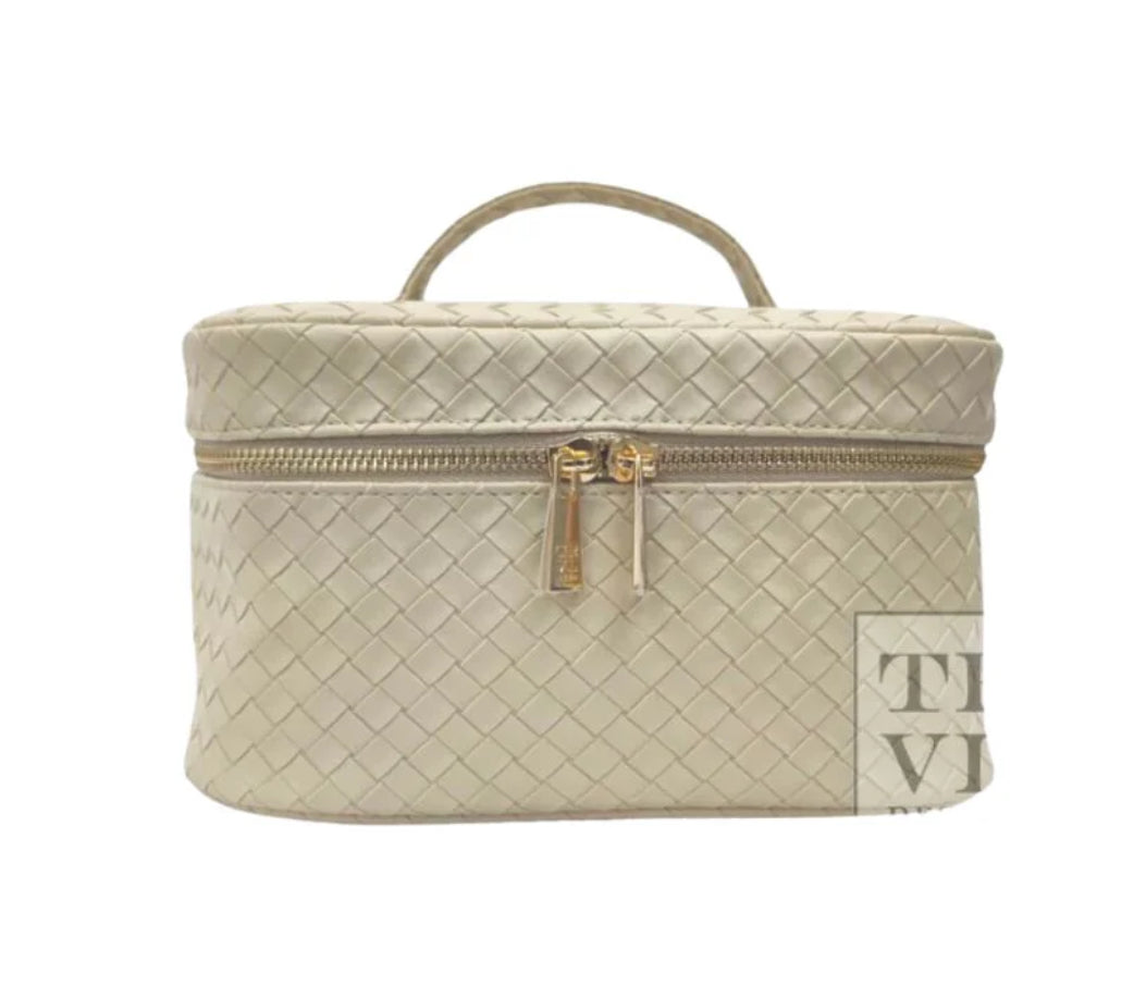 TRVL Design Woven Bisque Train Case