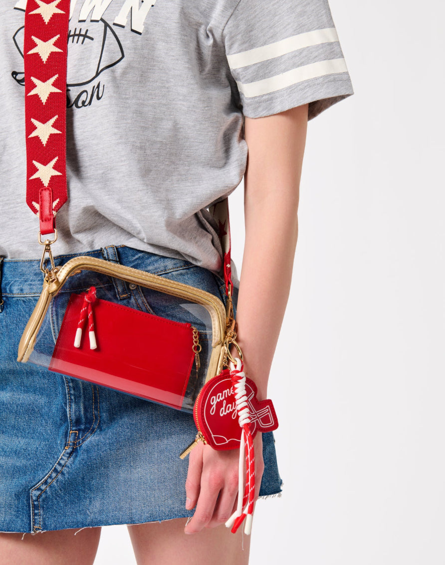 Helmet Bag Charm / Red