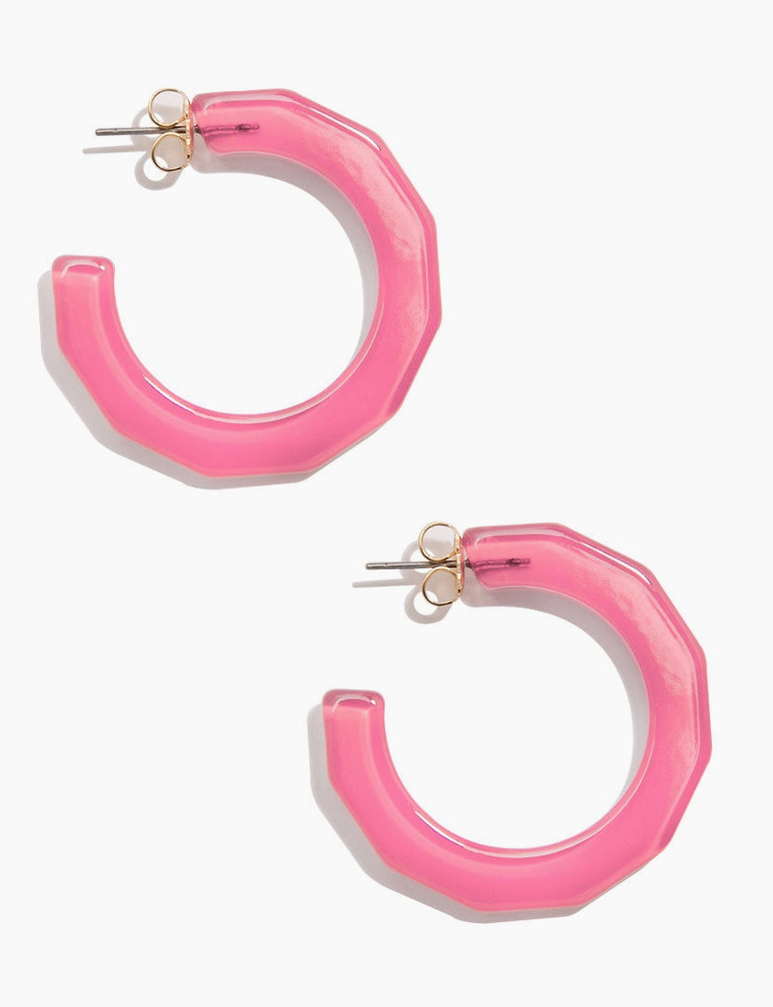 Small Textured Hoop Earrings