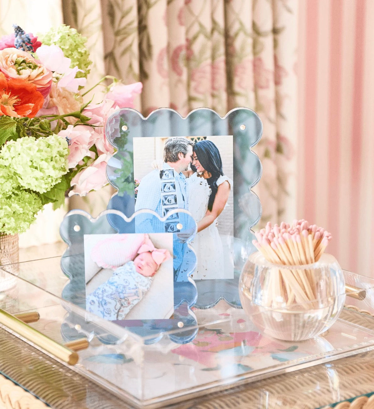 Neon Blue Acrylic Picture Frame