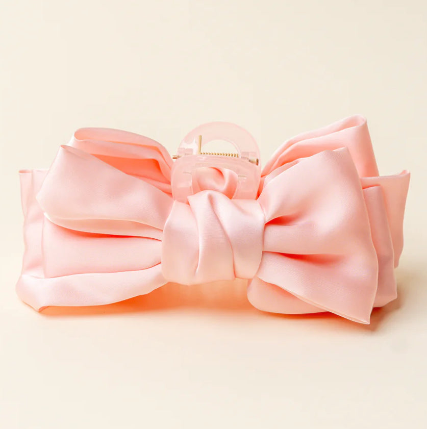 Satin Bow Darling Effect Claw Clip