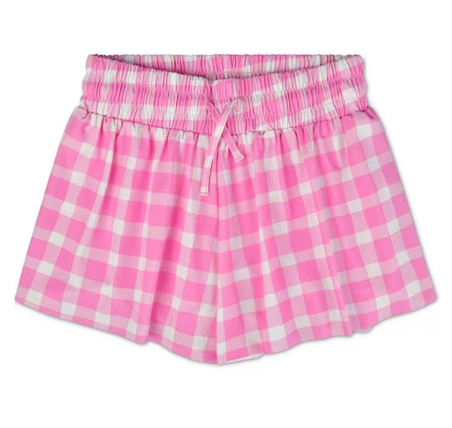Pink Gingham Butterfly Shorts