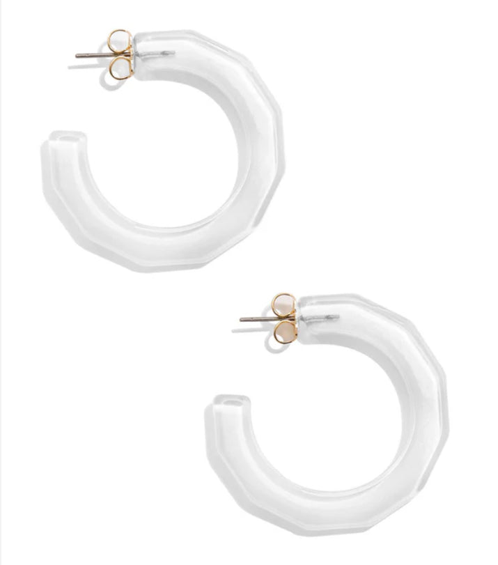 Small Textured Hoop Earrings